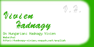 vivien hadnagy business card